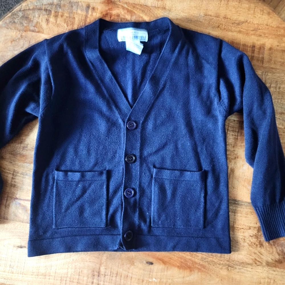 Kids Navy cardigan sz 6